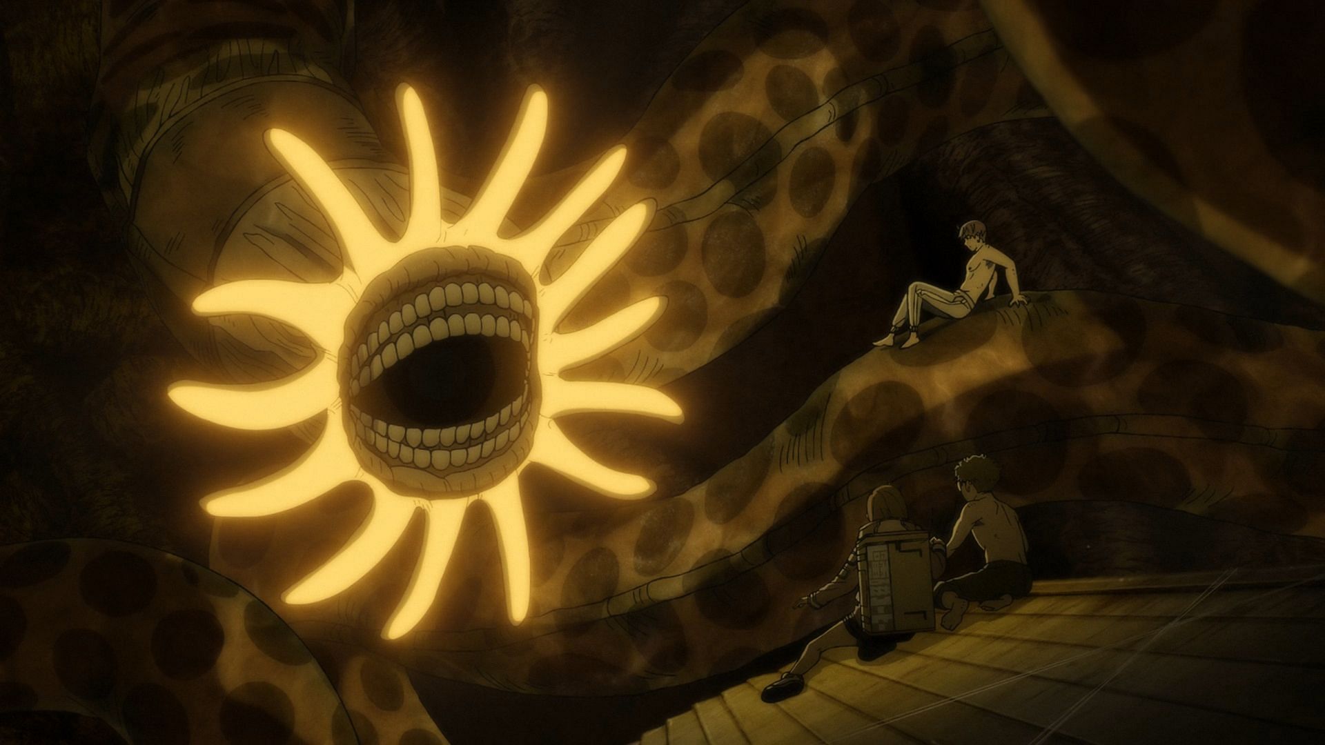 Fight against the deathworm will continue in Dandadan season 2 episode 2 (Image via Science SARU)