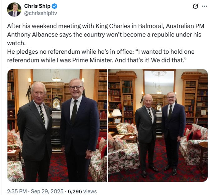 King Charles finally receives good new