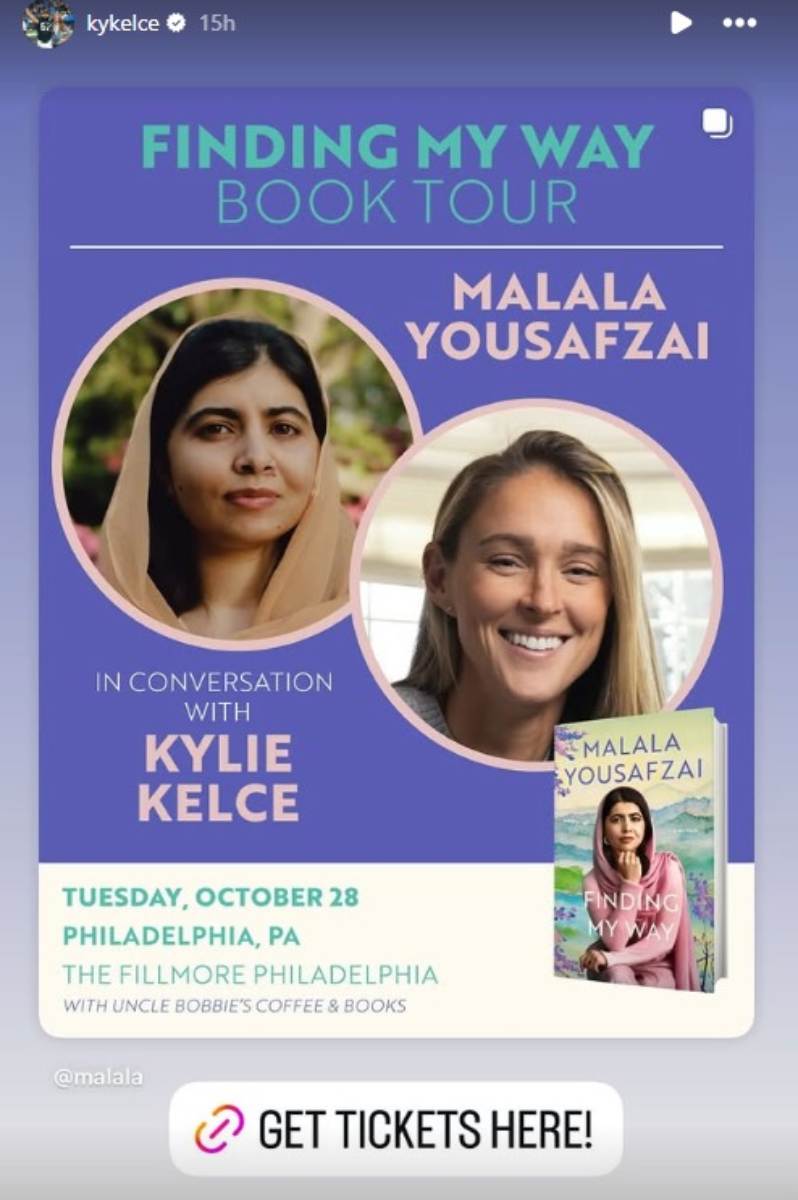 Malala Yousafzai teams up with Kylie Kelce for book tour stop in Philadelphia